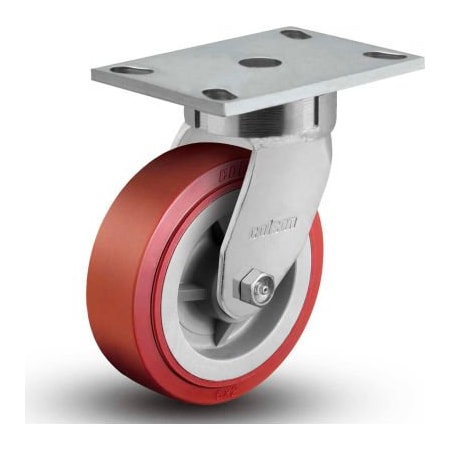 Colson Colson 6 Series Swivel Plate Caster 6.08289.929 - Polyurethane on Polyolefin 8" Dia. 1000 Lb. 6.08289.929